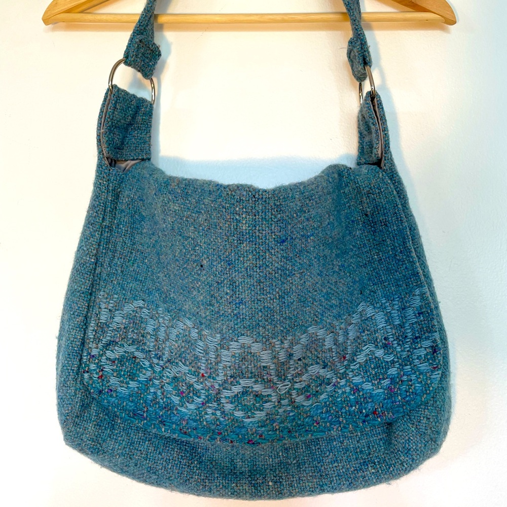 Vintage Nova Scotian Woven Wool bag